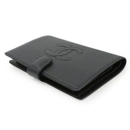 Chanel Caviar Leather Bifold Long Wallet In Black (A13498)