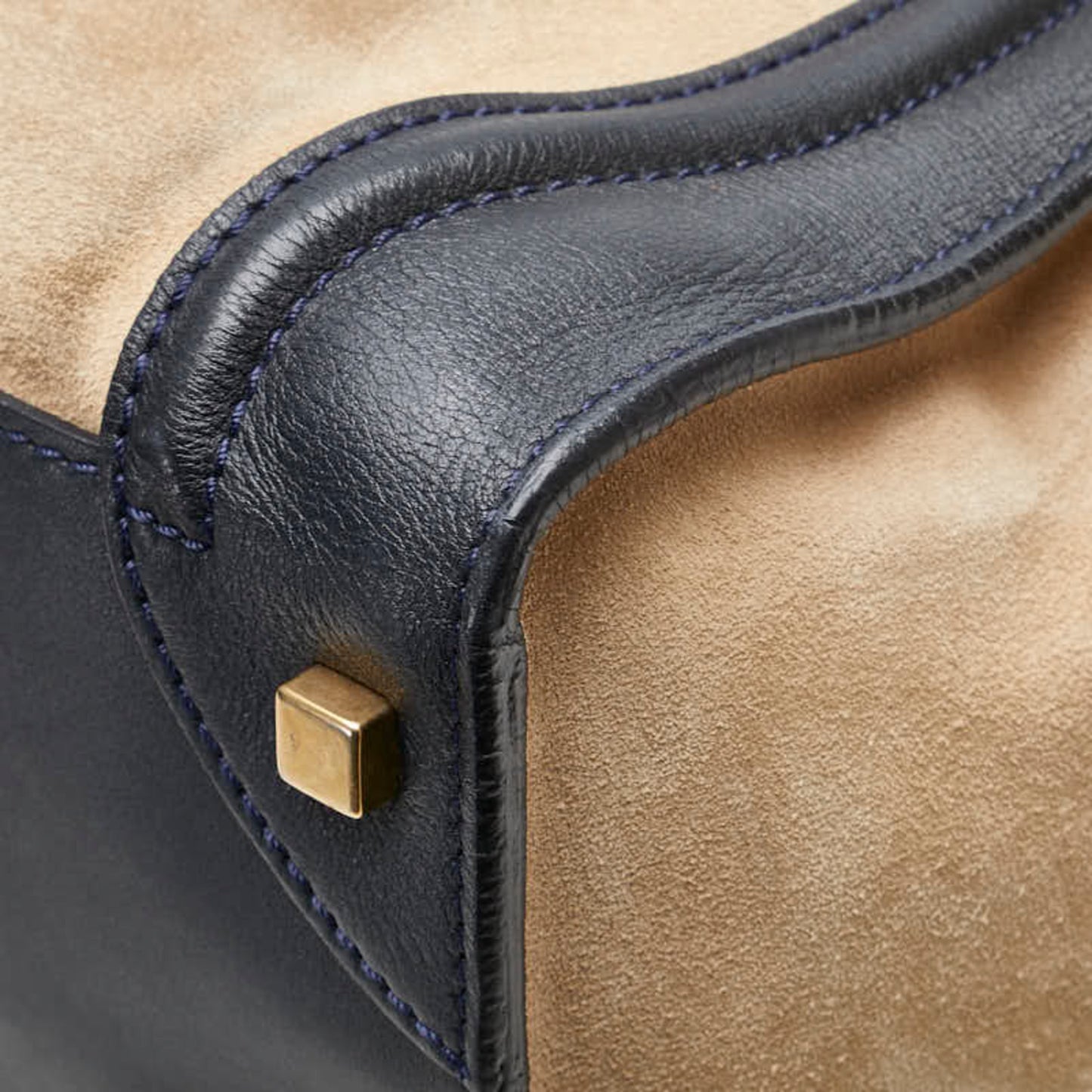 Celine Luggage Mini Shopper Handbag Tote Bag In Beige