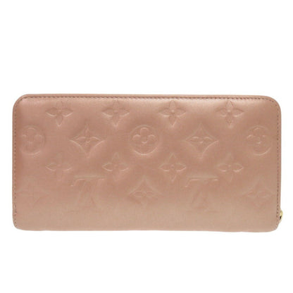 Louis Vuitton Monogram Embossed M81708 Lambskin Rose Gold Long Wallet Pink Lv 0421Louis Vuitton