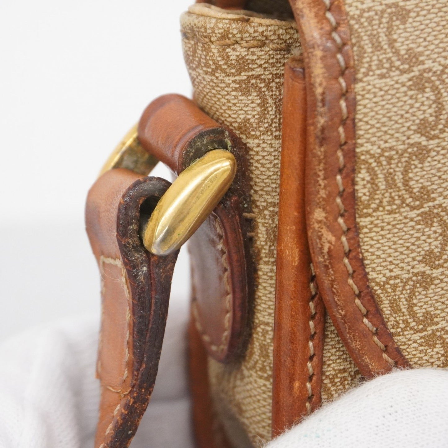 Celine Shoulder Bag Macadam Brown