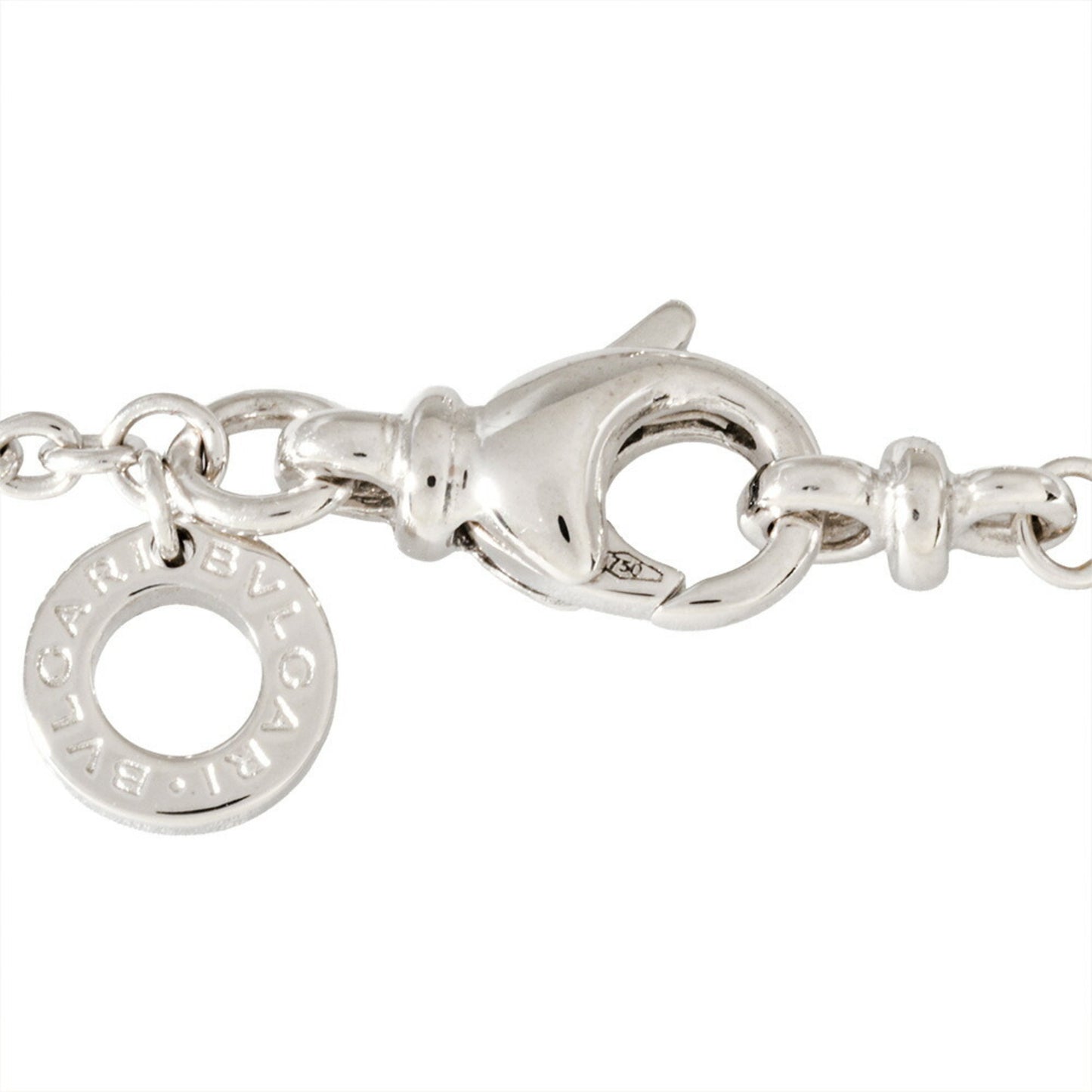 Bvlgari B.Zero1 Pendant Necklace In 18K White Gold (11.9G)