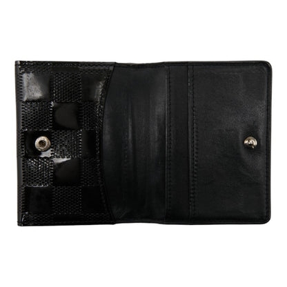 Louis Vuitton Damier Vernis Ludlow Wallet/Coin Case/Business Card Case M92136 Black Patent Leather