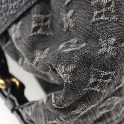 Louis Vuitton Neo Cavi Mm Handbag Shoulder M95351 Monogram Denim 2007 Black Sd3007 2Way A5