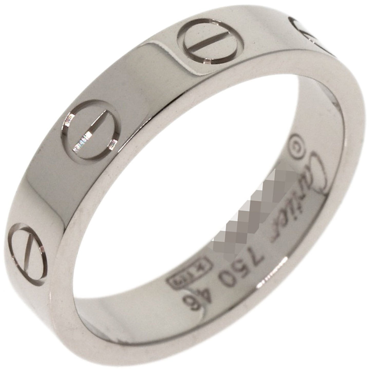 Cartier Mini Love Ring #46 18K White Gold