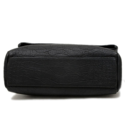 Saint Laurent Paris West Hollywood Shoulder Bag Leather Black Silver Hardware 620663 Bp