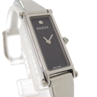 Gucci 1500L Stainless Steel Watch With Single Diamond