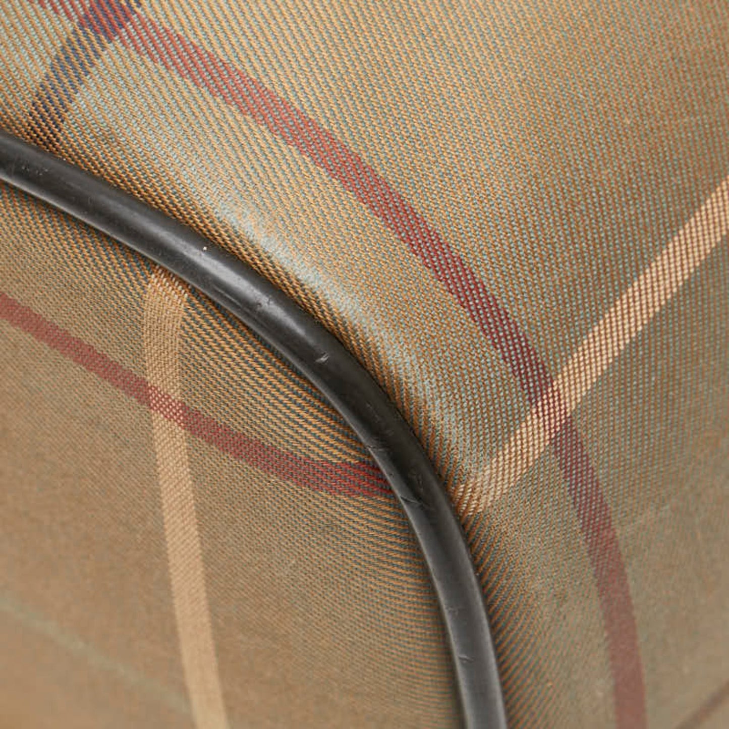 Burberry Check Shadow Horse Handbag Mini Boston Bag Khaki Brown Canvas Leather