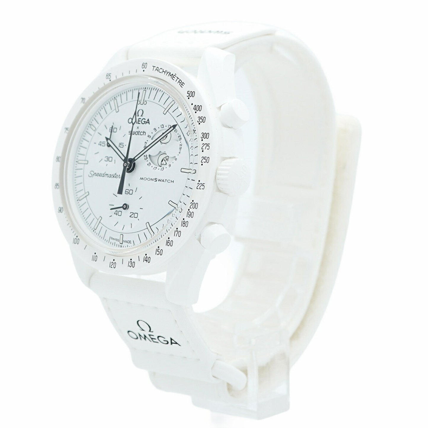 Swatch X Omega Mission To Moonphase Full Moon So33W700 White Dial