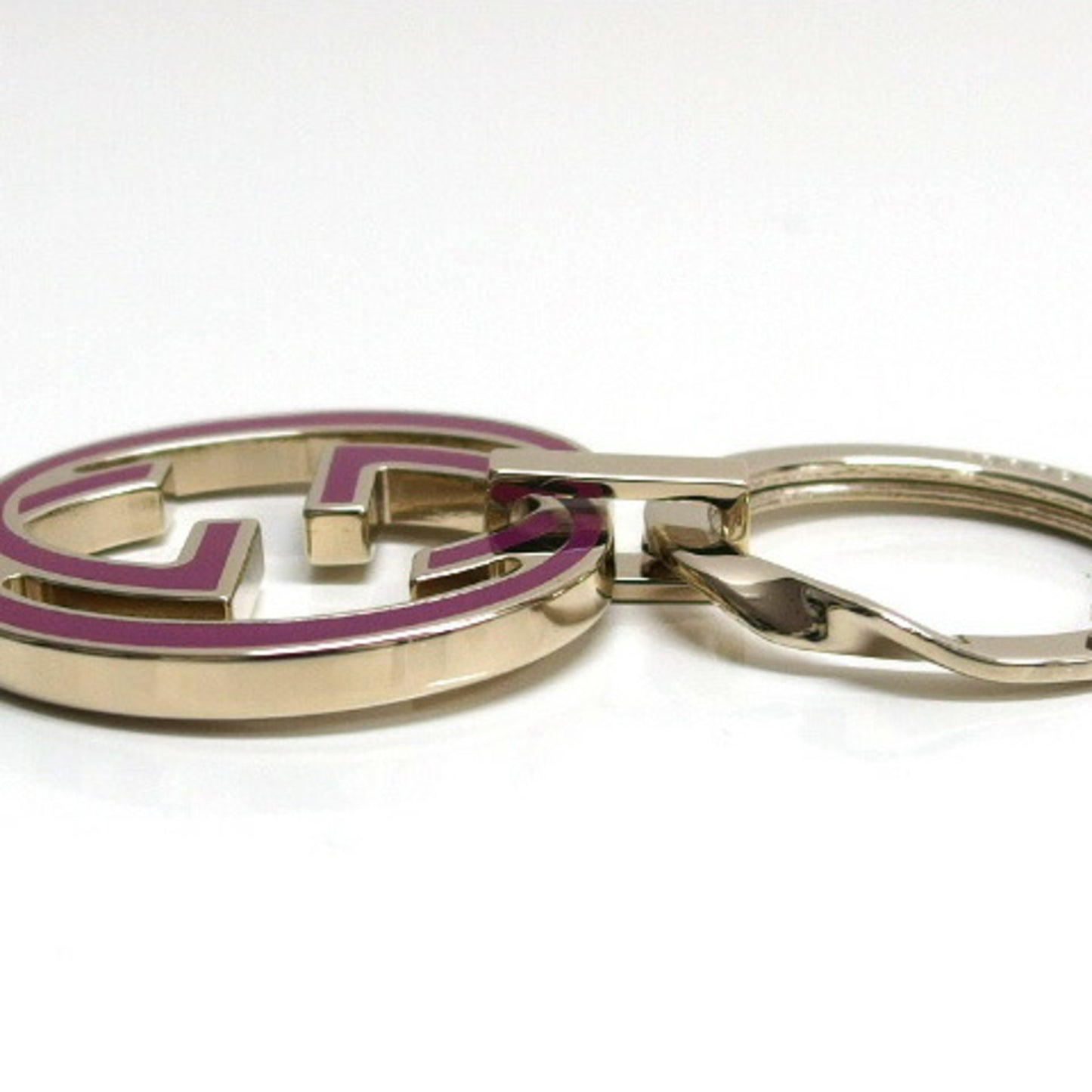 Gucci Interlocking G Keyring Pink Purple
