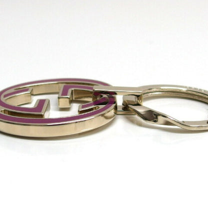 Gucci Interlocking G Keyring Pink Purple