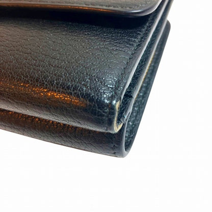 Miu Miu Miu 5Ml014 Black Ribbon Tri-Fold Wallet