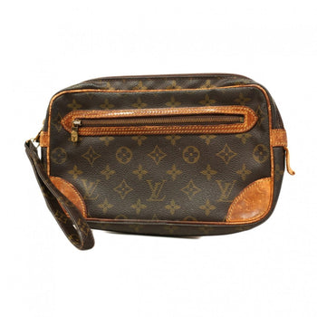 Louis Vuitton Monogram Marly Dragonne Gm Clutch Bag M51825 Brown