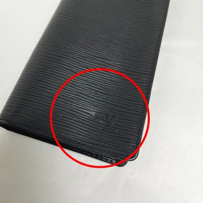 Louis Vuitton Bifold Long Wallet Epi Porto Cult Credit M63212 Louis Vuitton Noir Lv