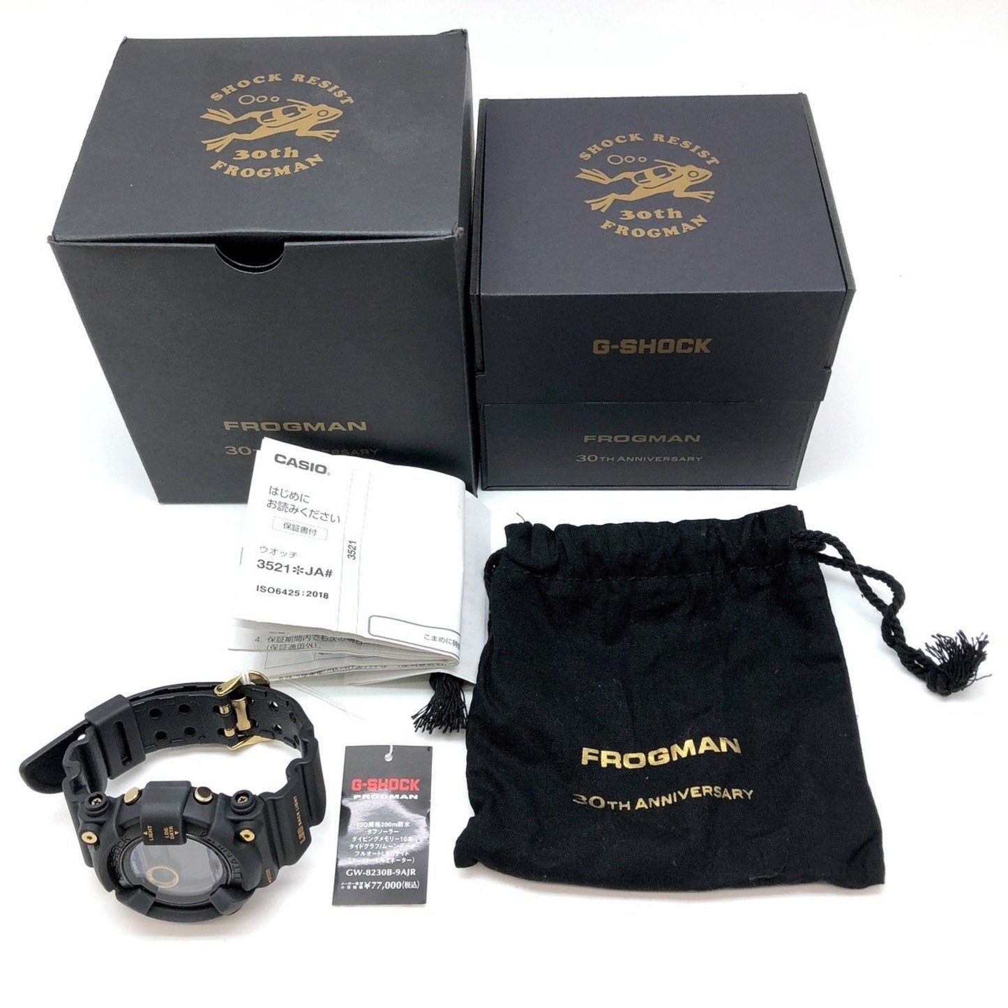 G-Shock Casio Watch Gw-8230B-9A Frogman 30Th