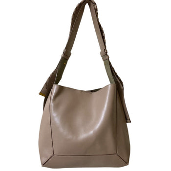 Stella Mccartney Medium Hobo Shoulder Bag In Greige