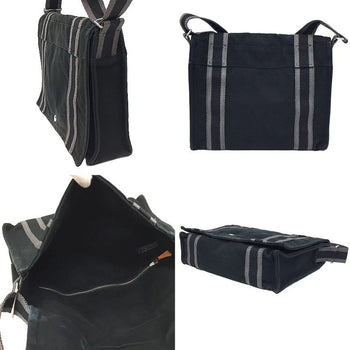 Hermes Hermes Foule Toubasas Pm Shoulder Bag Black Canvas
