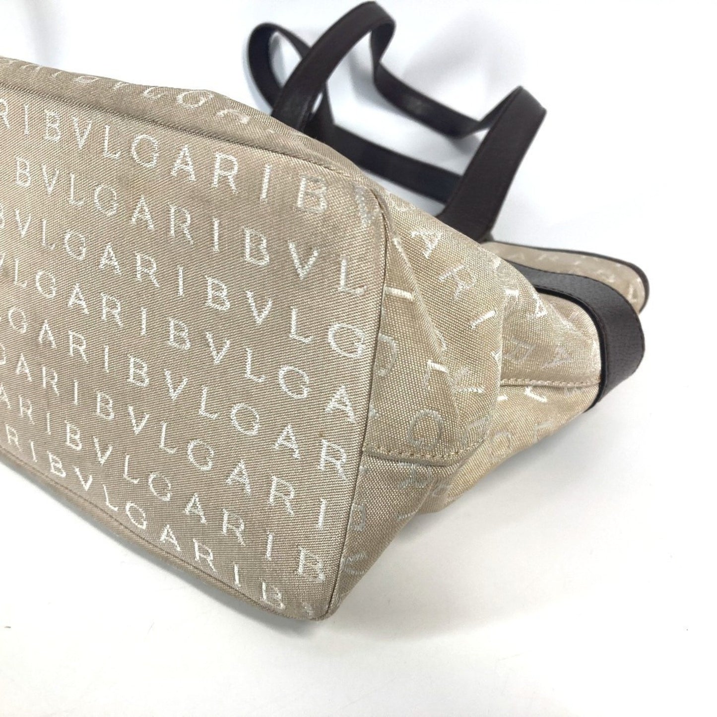 Bvlgari Bvlgari Logomania Bag Shoulder Tote Canvas Leather