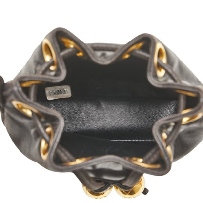 Chanel Coco Mark Chain Shoulder Bag In Black Lambskin