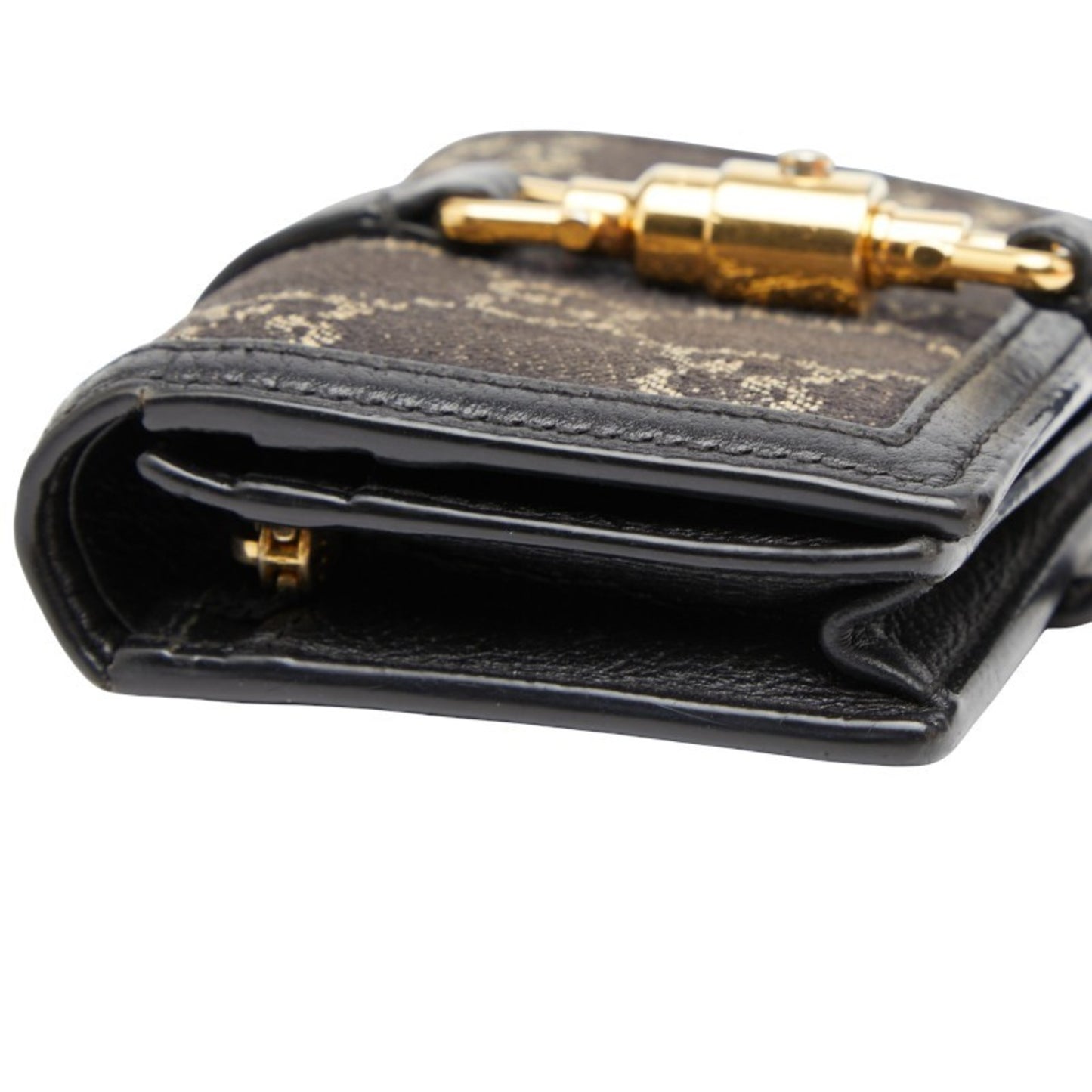 Christian Dior Dior Oblique 4-Ring Key Case In Beige