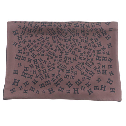Hermes 100% Silk Reversible Scarf With Logo Print