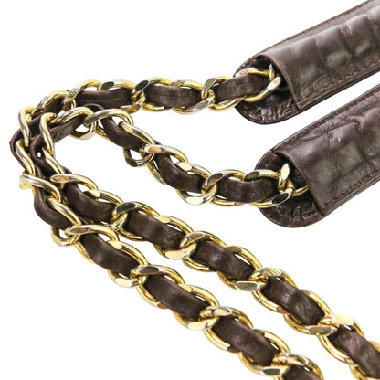 Chanel Matelasse Leather Chain Shoulder Bag In Brown