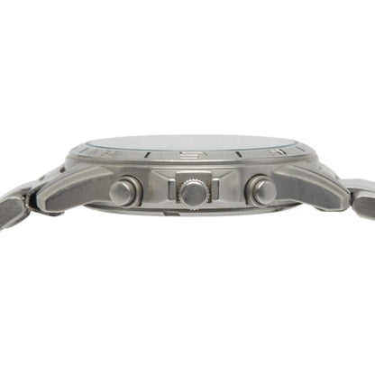 Seiko Date Watch 7T92-0Dx0 Quartz Black Dial Stainless Steel