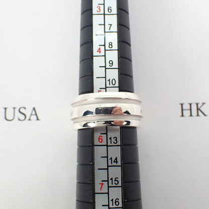 Tiffany 925 1837 Double Line Ring Size 10
