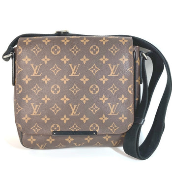 Louis Vuitton Monogram Macassar District Pm M40935 Flap Messenger Bag/Shoulder Bag In Canvas