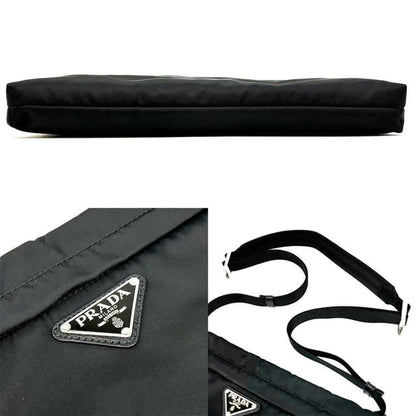 Prada Shoulder Bag Nylon Black Triangle 2Vh055 Prada