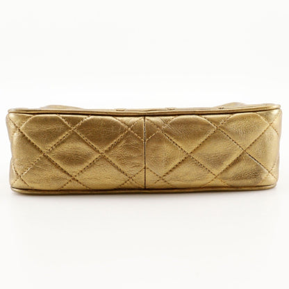 Chanel Chain Shoulder Bag Matelasse A03727 Lambskin Gold Fringe Chainshoulder