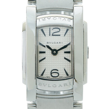 Bvlgari Assioma Watch Aa26S Quartz White Dial Stainless Steel