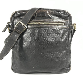 Gucci 201448 Guccissima Gg Pochette Shoulder Bag In Shimmering Leather