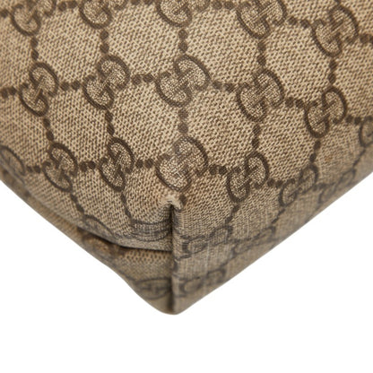 Gucci Gg Supreme Handbag Tote Bag 211138 Beige Ivory Leather