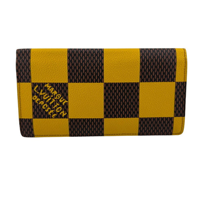 Louis Vuitton Louis Vuitton Damier Pop Portefeuille Brazza Long Wallet Yellow