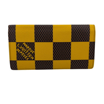 Louis Vuitton Louis Vuitton Damier Pop Portefeuille Brazza Long Wallet Yellow