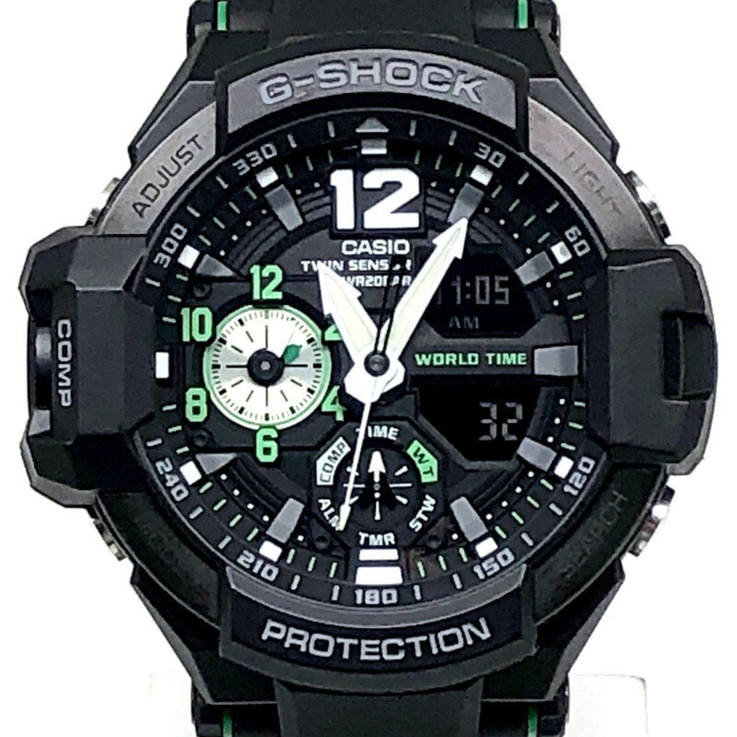 G-Shock Casio Ga-1100-1A3 Gravitymaster Watch With Twin Sensor
