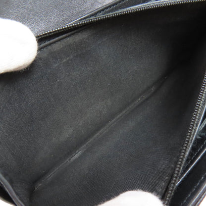 Chanel Coco Mark Silver Hardware Long Wallet Grained Calfskin