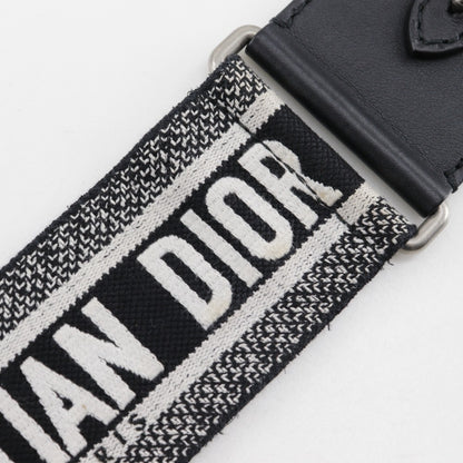 Christian Dior Jadior Shoulder Bag Clutch Calf Black/White 2Way Type