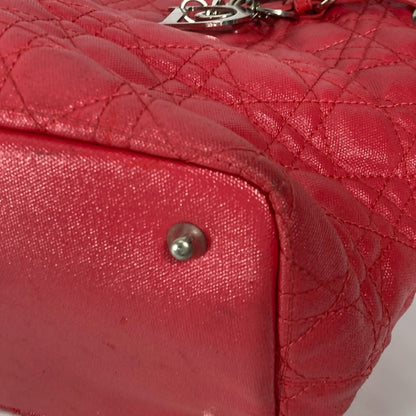 Christian Dior Bag Tote Bag Logo Shoulder Bag Redbased