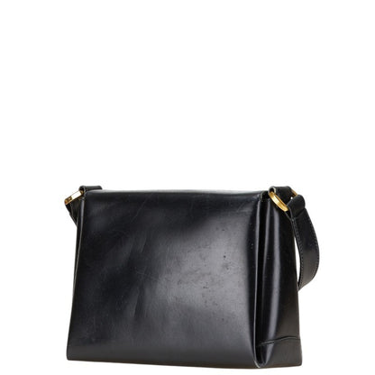 Gucci Old Shoulder Bag Black Leather