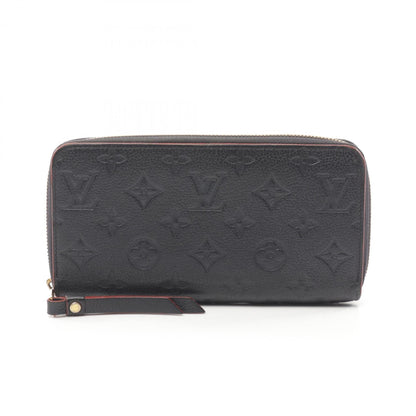 Louis Vuitton Zippy Wallet Monogram Empreinte Marine Rouge Round Long Leather