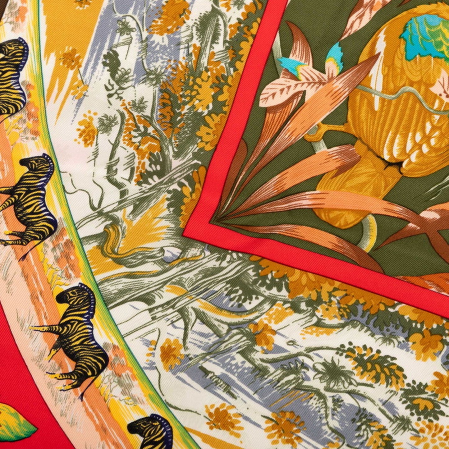 Herms Carr 90 Tropic Scarf