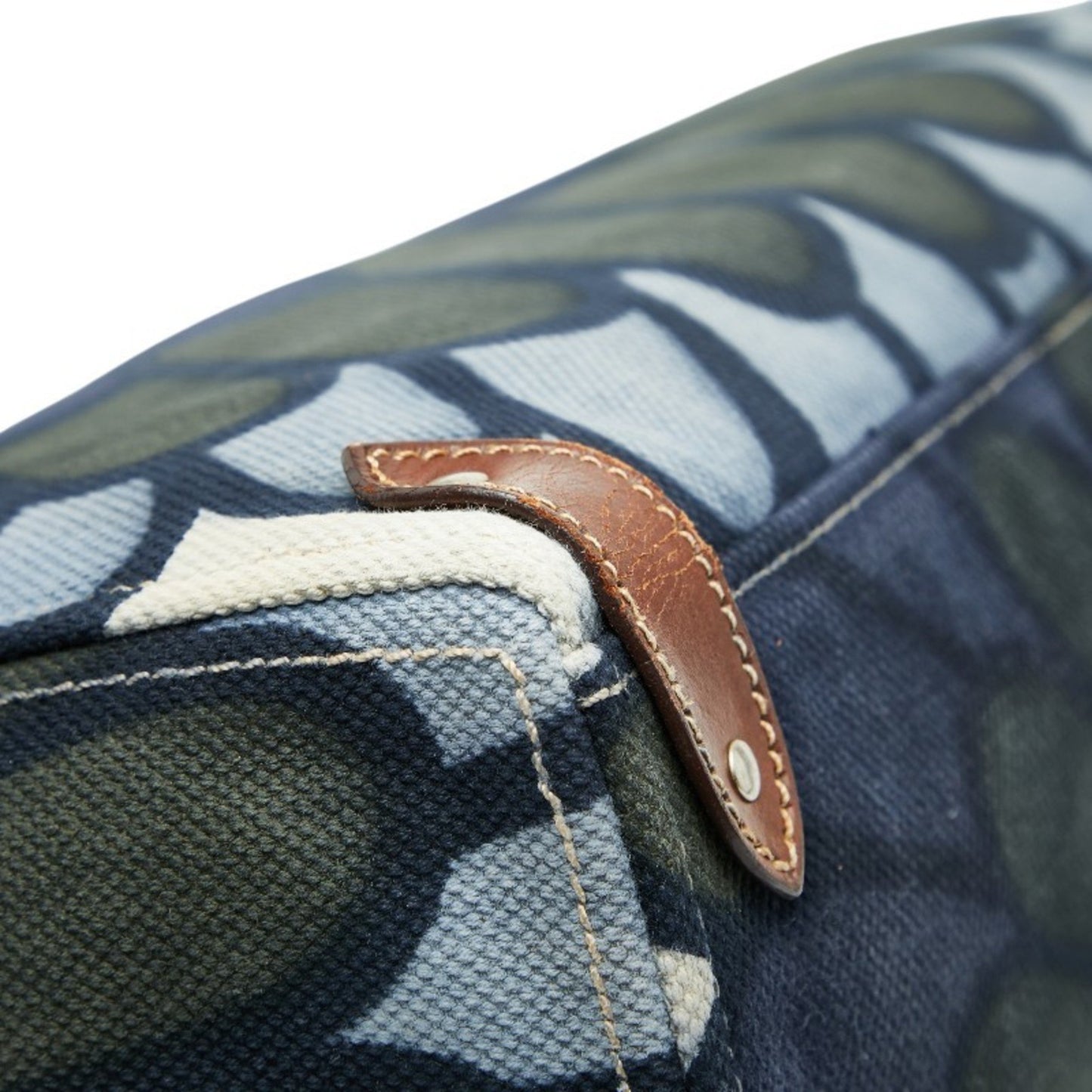 Miu Miu Miu Logo Flower Hana Handbag Tote Bag In Navy