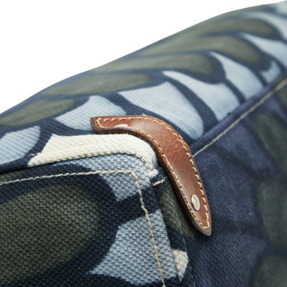 Miu Miu Miu Logo Flower Hana Handbag Tote Bag In Navy