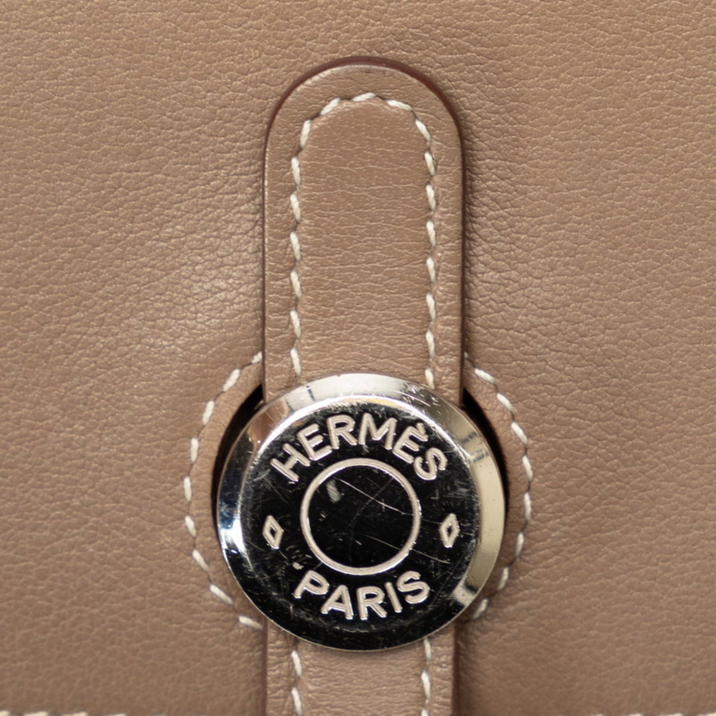 Hermes Dogon Gm Long Wallet Etoupe Silver Swift