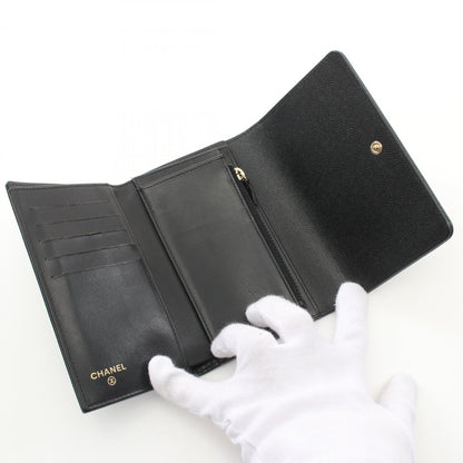 Chanel Tri-Fold Wallet Caviar Skin (Grained Calfskin)