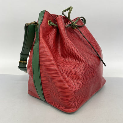 Louis Vuitton Epi Two-Tone Petit Noe Shoulder Bag In Castilian Red