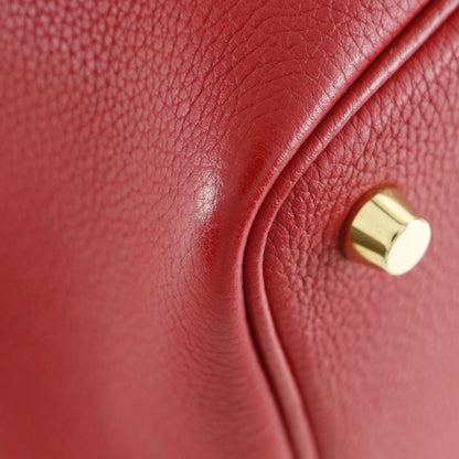 Hermes Hermes Picotin Lock 18 Pm Handbag X Taurillon Maurice 2018 Red / C Belt Clasp Loc18K