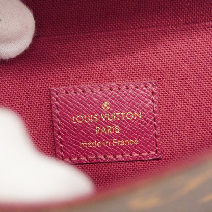 Louis Vuitton Monogram Pochette Felicie Shoulder Wallet M81896 Brown Fuchsia