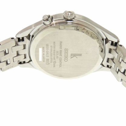 Unused Seiko Lucia Ssvv053 Ss Mocha Pink Solar Radio Wristwatch Silver 0041Seiko